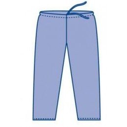 Kalhoty operační jednorázové modré BATIST vel. L