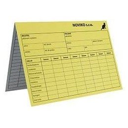 Karta kočka - žlutá A4