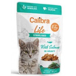 Calibra Cat Life kapsa Sterilised Salmon in gravy 85g