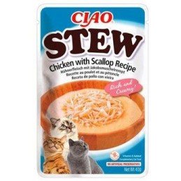 Churu Cat CIAO Stew Chicken with Scallop Recipe 40g