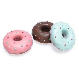 Hračka pes Donut latex mix barev 12cm KAR