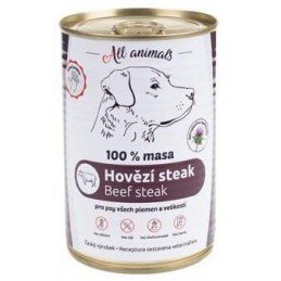 All Animals DOG hovězí steak 400g