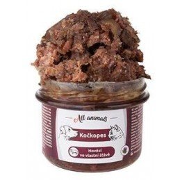 All Animals kočkopes sklo Hovězí ve vlastní šťávě 200g