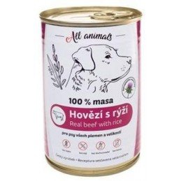 All Animals DOG hovězí mleté s rýží 400g