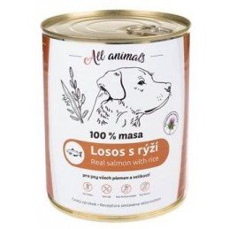 All Animals DOG losos mletý s rýží 800g