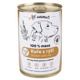 All Animals DOG kuřecí mleté s rýží 400g