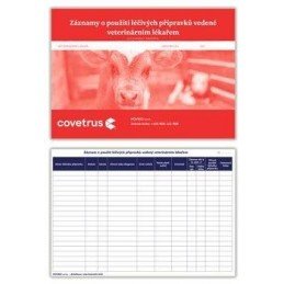 Tiskopis-Záznam o použití léčivých přípravků-veterinář