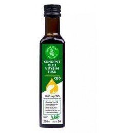 Konopný olej v rybím tuku s CBD 250 ml
