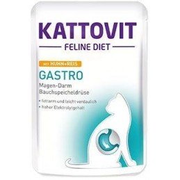 Kattovit Cat Gastro kuře a rýže kapsa 85g