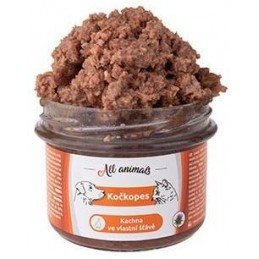 All Animals kočkopes sklo Kachna ve vlastní šťávě 200g