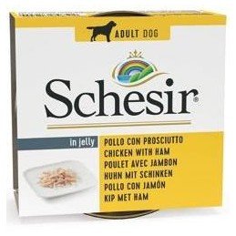 Schesir Dog konz. Adult kuře/šunka 150G