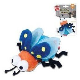 Hračka kočka GiGwi Shining Friends Světluška LED+catni