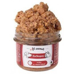 All Animals kočkopes sklo Krůta ve vlastní šťávě 200g