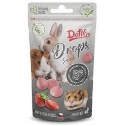 Dafiko drops pro hlodavce jahoda 75g