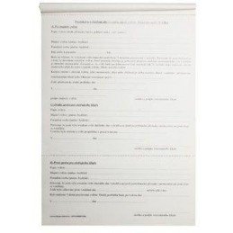 Tiskopis-Protokol o pokousání blok 100 listů