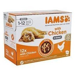 Iams Cat Kotě - v omáčce multipack 12x85g