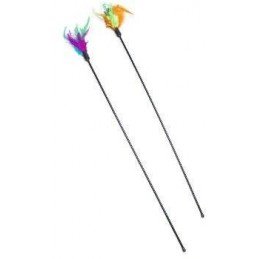 Hračka kočka Udice s peřím 59cm KAR