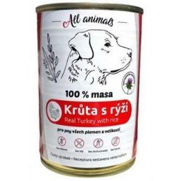 All Animals DOG Krůtí mleté s rýží 400g