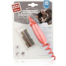 Hračka kočka GiGwi Myška s náplněni Catnip+Matabi 16cm