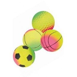 Hračka pes Míč mechová guma NEON 6cm TR