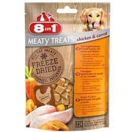 Pochoutka 8in1 Meaty Treats FD Chicken/Carrots 50g