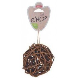 Hračka hlodavec EHOP koule z tmavého ratanu Zolux