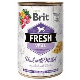 Brit Fresh Dog konz Veal with Millet 400g