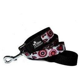 Vodítko DINOFASHION popruhové Valentine Love 180/2,5cm