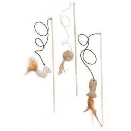 Hračka kočka PA 4998 přírodní udička FP