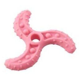 Hračka pes BUSTER Flex Fly Wheel, růžová 11cm