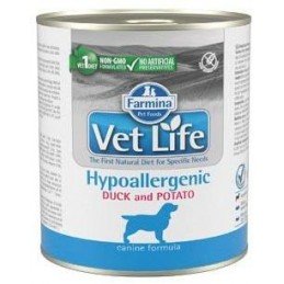 Vet Life Natural Dog konz. Hypoaller Duck&Potato 300g