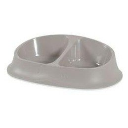 Miska plast dvojmiska kočka SMART 2x0,25l béžová Zolux