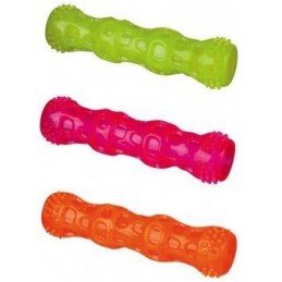 Hračka pes Tyč házecí se zvukem guma TPR 18cm 1ks TR