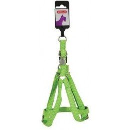 Postroj pes MAC LEATHER zelená 25mm Zolux