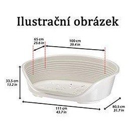 Pelech plast SIESTA DLX 4 modrý 61,5x45x21,5cm FP 1ks