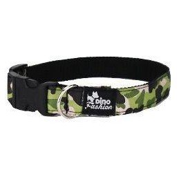 Obojek DINOFASHION Maskáčový zelený 45/2,5cm