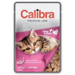 Calibra Cat  kapsa Premium Kitten Turkey & Chicken100g