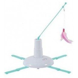 Hračka kočka elektronic. udice s peříčky Zolux