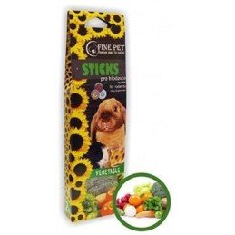 FINE PET Tyčinka Hlodavec zelenina 2ks/110g