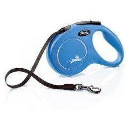 Vodítko FLEXI Classic NEW M pásek 5m/25kg modrá