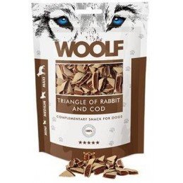 WOOLF pochoutka rabbit and Cod Triangle 100g