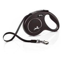 Vodítko FLEXI Classic NEW M pásek 5m/25kg černá