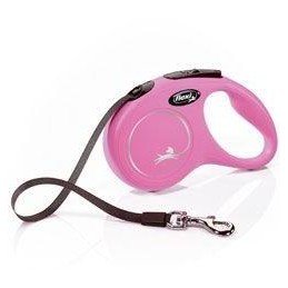 Vodítko FLEXI Classic NEW S pásek 5m/15kg růžová