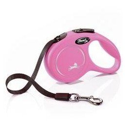 Vodítko FLEXI Classic NEW XS pásek 3m/12kg růžová