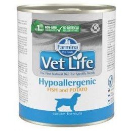 Vet Life Natural Dog konz. Hypoaller Fish&Potato 300g