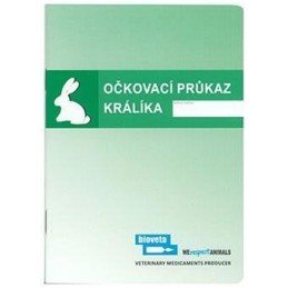 Očkovací průkaz králík Bioveta 1ks