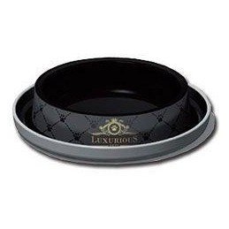 Miska plast LUXURIOUS  cat černá 210ml
