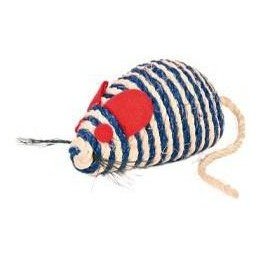 Hračka kočka Myš sisal s kuličkami 10cm TR 1ks