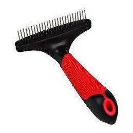 Hrablo s otočnými zuby červená/černá vel. L