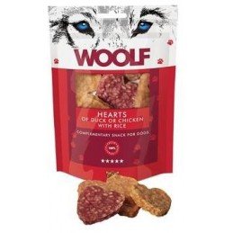 WOOLF pochoutka duck or chicken hearts with rice  100g